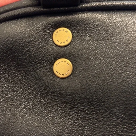 Coach Rouge Soft Cube 20– Black Full Grain Leather – Gold Hardware – G2580-CCC91 - Picture 12 of 14